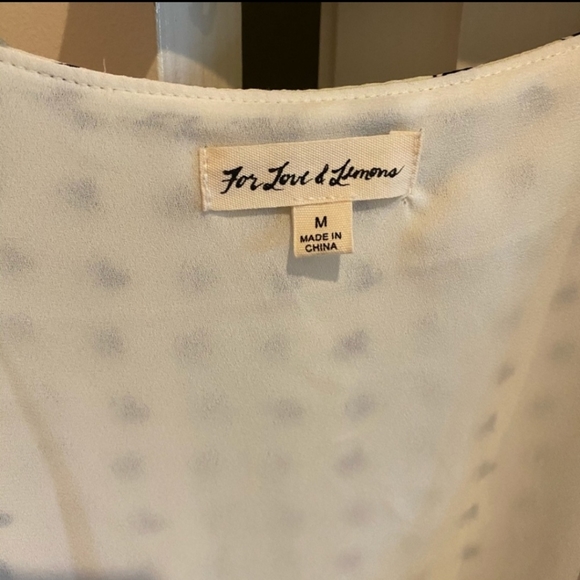 For Love and Lemons Sweetheart Wrap Cream Dress M - Picture 3 of 6